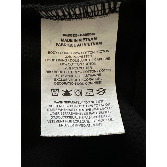 Nike Air Jordan Flight Hoodie Black Sweatshirt Chicago 1 Sneakers Graphic Small - Picture 9 of 10